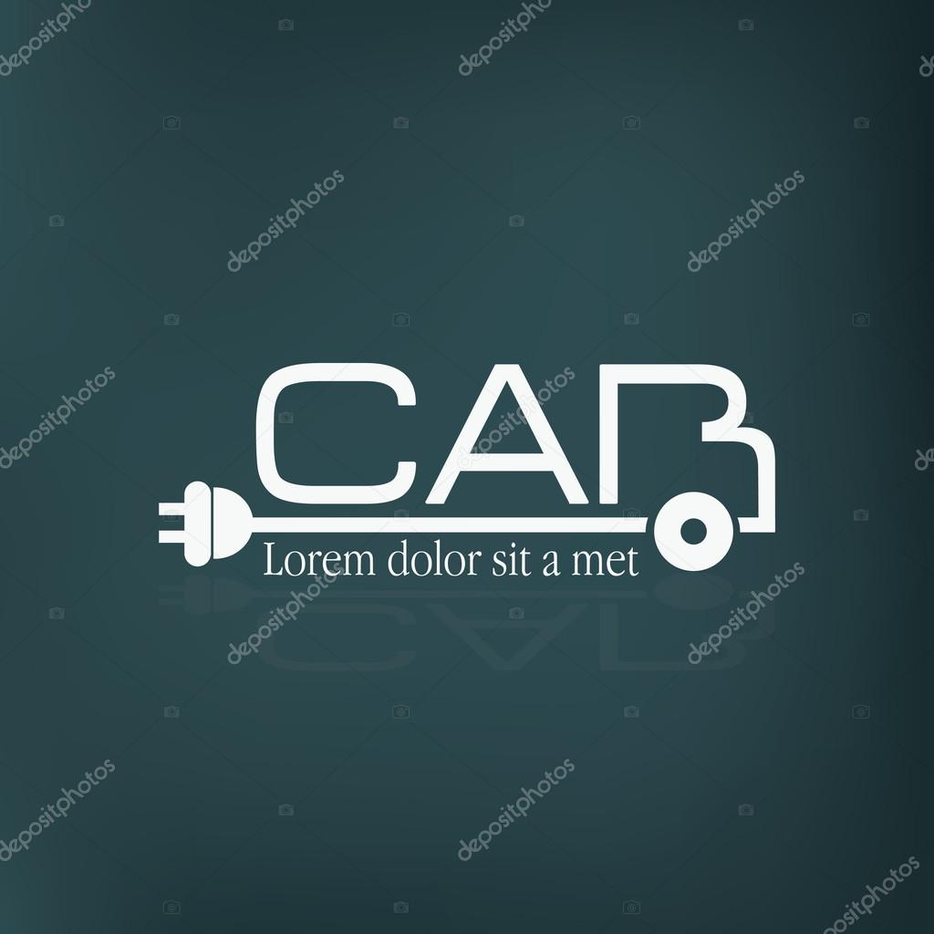 Electric Car Concept Logo