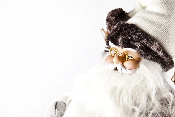 Santa Claus X-Mas białe tło — Zdjęcie stockowe