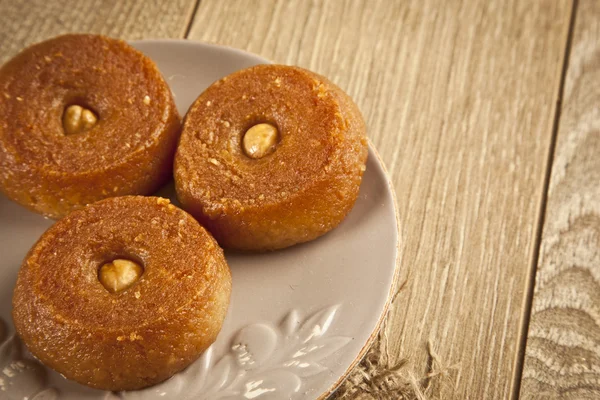 Sobremesa ramadã turca doce - Sekerpare — Fotografia de Stock