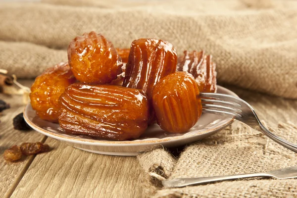 Postre tradicional turco llamado Tulumba — Foto de Stock