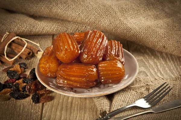 Makanan penutup tradisional Turki disebut Tulumba — Stok Foto