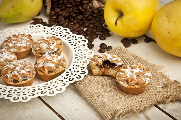 Homemade Organic Apple Pie Dessert Ready to Eat — Stock Photo, Image