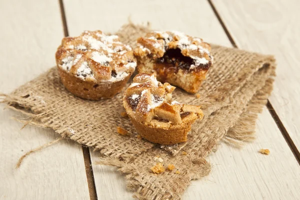 Torta di mele biologica fatta in casa Dessert pronto da mangiare — Foto Stock