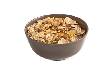 besleyici ve lezzetli mısır flake tahıl bir kase dökülen süt iştah açıcı görünümü