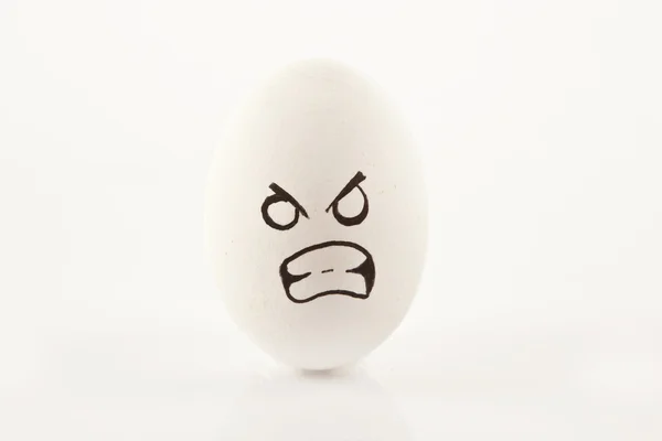 Eggs with human characteristics — Stock Photo, Image