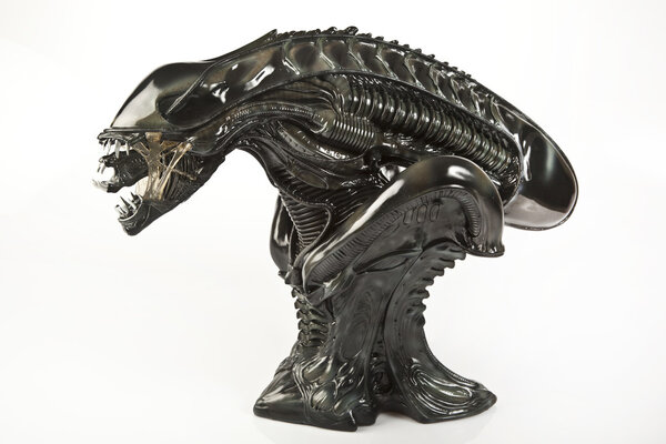 Istanbul, Turkey - January 14, 2015: Isolated studio shot of the Alien character.