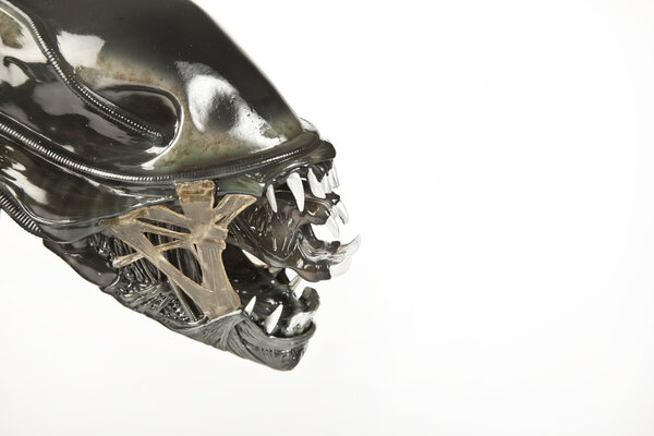 Istanbul, Turkey - January 14, 2015: Isolated studio shot of the Alien character.