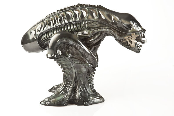 Istanbul, Turkey - January 14, 2015: Isolated studio shot of the Alien character.