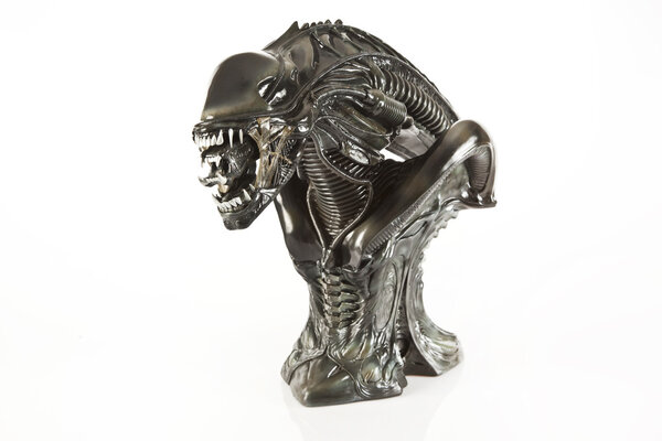 Istanbul, Turkey - January 14, 2015: Isolated studio shot of the Alien character.