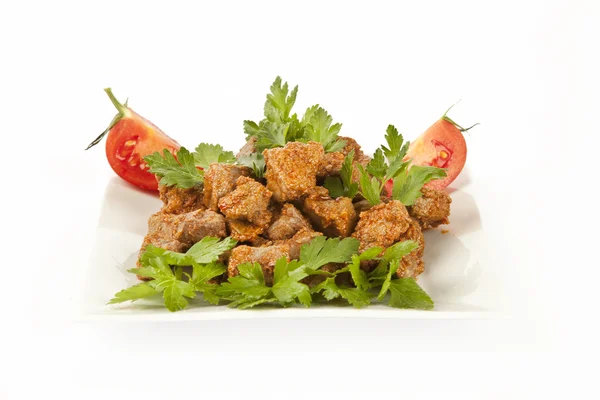Arnavut Cigeri Turkse traditionele voedsel Albanese lever — Stockfoto