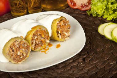 Kabak dolması, kabak tarifi, kavram geçmişi olan Türk ve Yunan mutfağı