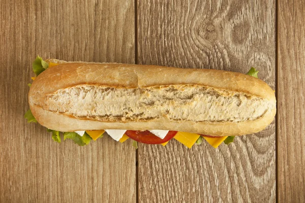 Diferentes tipos de sanduíche de queijo e tomates com fundo conceito — Fotografia de Stock