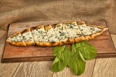 Türk geleneksel beyaz peynir Pide