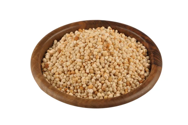 Porridge kuskus couscous isolated on white — Stock Image Porridge kuskus couscous isolated on white Royalty Free Stock Photos