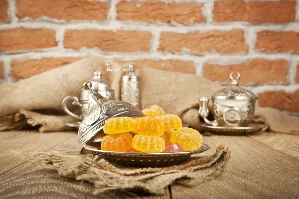 Dolci dolci turchi tradizionali Ramadan (ramazan) cibo — Foto Stock