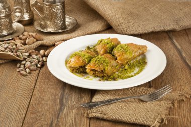 Konsept geçmişe sahip Türk Ramazan Tatlısı Baklava