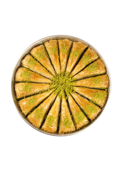 Turkish Ramadan Dessert Baklava with concept background