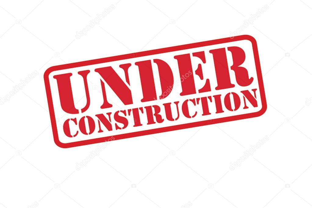 UNDER CONSTRUCTION Rubber Stamp vector over a white background.