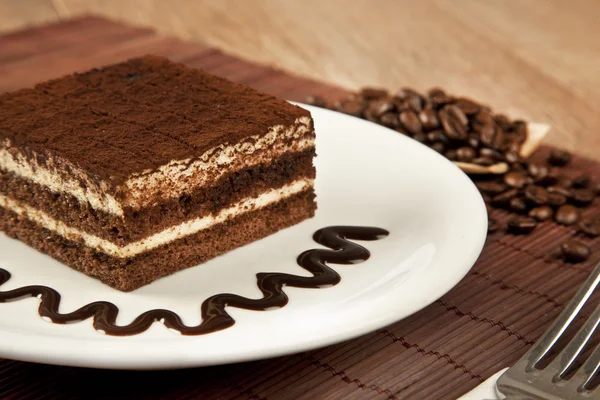 Tiramisu pasta konsept fotoğraf — Stok fotoğraf