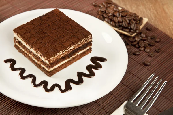 Tiramisu cake concept photo — Stock Photo, Image