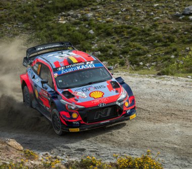 Cabeceiras, Portekiz - 22 Mayıs 2021: 11 Thierry NEUVILLE (BEL), Martijn WYDAEGHE (BEL), HYUNDAI SHELL MOBIS WRT, HYUNDAI I20 Coupe WRC, WRC