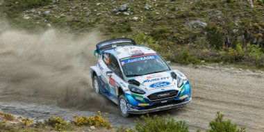 Cabeceiras, Portekiz - 22 Mayıs 2021: 44 Gus GREENSMITH (GBR), Chris PATTERSON (IRL), M-SPORT ForD World Rally TEAM, ForD FIESTA WRC, WRC