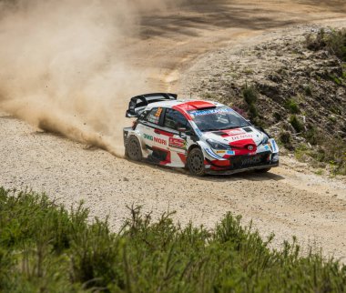 Cabeceiras, Portekiz - 22 Mayıs 2021: 33: 33 Elfyn EVANS (GBR), Scott MARTIN (GBR), TOYOTA GAZOO RACING WRT, TOYOTA Yaris WRC
