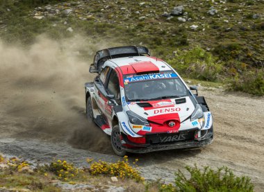 Cabeceiras, Portekiz - 22 Mayıs 2021: 1 Sebastien OGIER (FRA), Julien Ingrassia (FRA), TOYOTA GAZOO RACING WRT, TOYOTA Yaris WRC, WRC