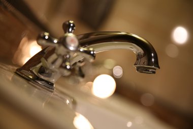 yıkama havza tuvalet su tedarik sistemi su geçidi Oda lavabo yamalar ışık yansıması parlak vinç