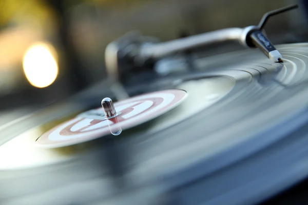 Shellack vinyl Dj skivspelare disco spår spela in ljud — Stockfoto