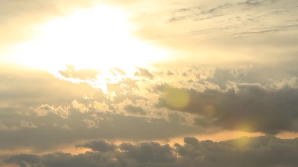 夕焼け空のタイムラプス — ストック動画