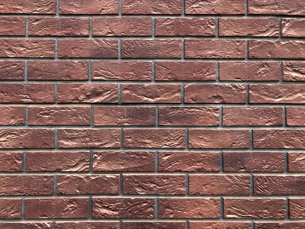 Brązowy Pozłacany Ceglany Tło Ściany Szablon Projektowania — Zdjęcie stockowe