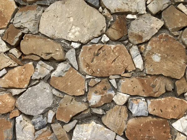 Old Ancient Wall Different Stones Abstract Background — Stock Photo, Image