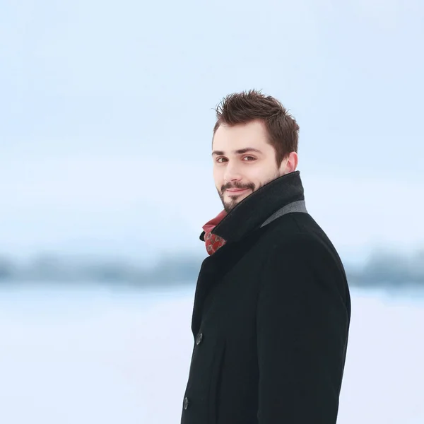 Retrato bonito homem elegante — Fotografia de Stock