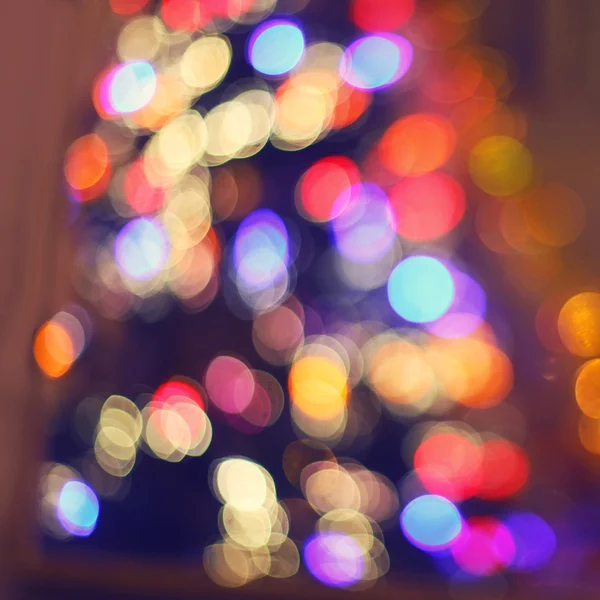 Colorful christmas lights abstract background — Stock Photo, Image