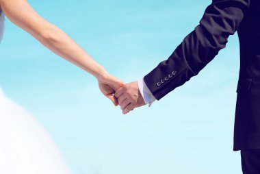 Güzel düğün çift, gelin ve damat arıyorum elele 