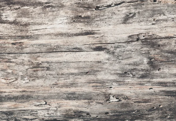 Wooden texture grey natural background with cracks, top view — Stock Photo, Image