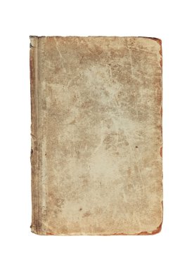 Beyaz bir arka plan üzerinde kitabın eski vintage dokulu kapak