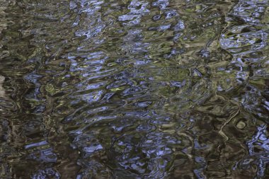 Su yansımasının soyut dokusu, rahatlama için sakin arkaplan.