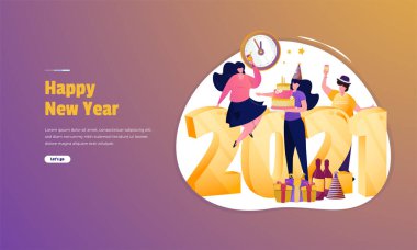 2021 yılının illüstrasyonu, 2021 yılının kutlaması.