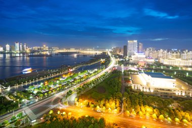 Shanghai Pudong finans bölgesi