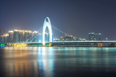 gece manzarası ve cityscape Guangzhou