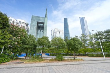 Guangzhou city modern binalar ile