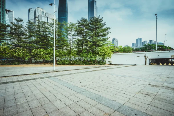 Guangzhou város, a modern épületek — Stock Fotó