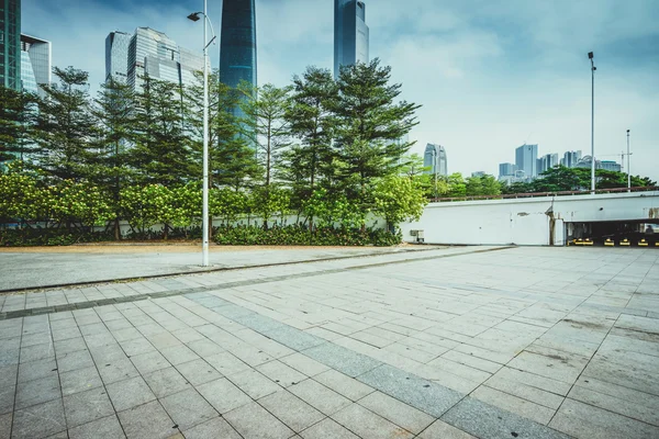 Ville de guangzhou avec des bâtiments modernes — Photo