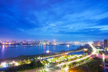 Shanghai Pudong finans bölgesi