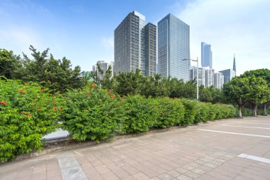 Guangzhou city modern binalar ile