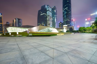 Finansal bölge Guangzhou geceleri