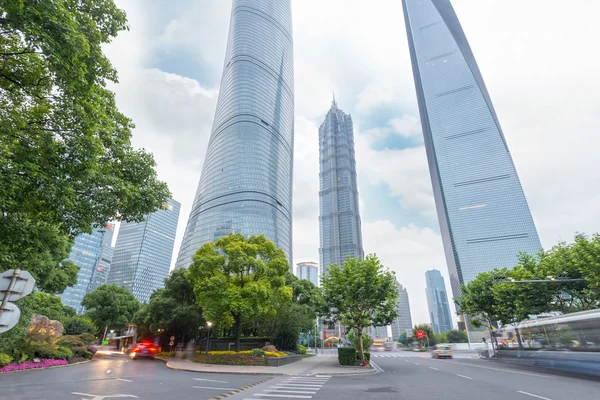 Century avenue of street in shanghai Lujiazui — Stock Photo, Image