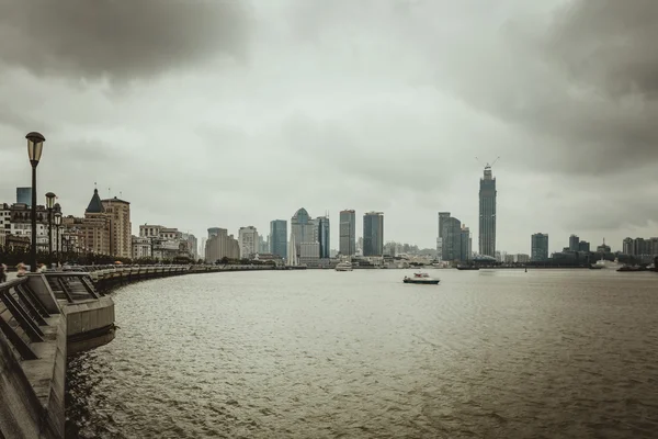 Skyline gündüz vakti Şanghay — Stok fotoğraf